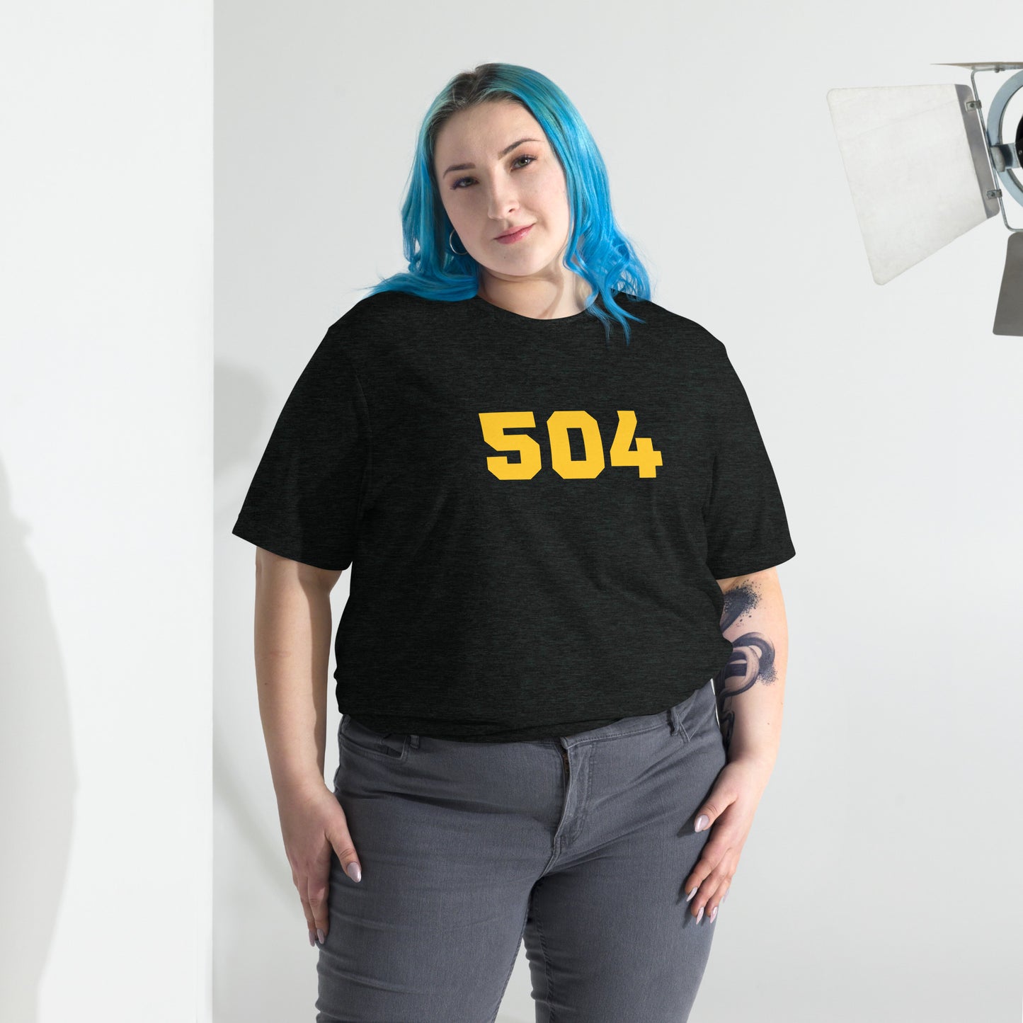 504 New Orleans Short Sleeve Tri-Blend T-Shirt