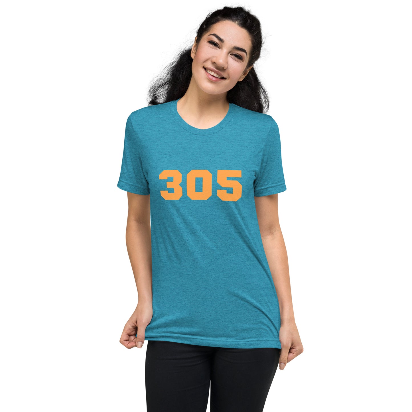 305 Miami Short Sleeve Tri-blend T-Shirt