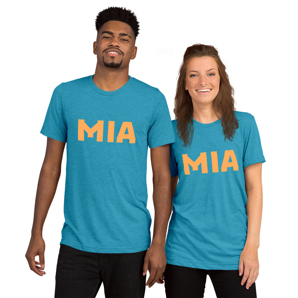 MIA Miami Short Sleeve Tri-Blend T-Shirt