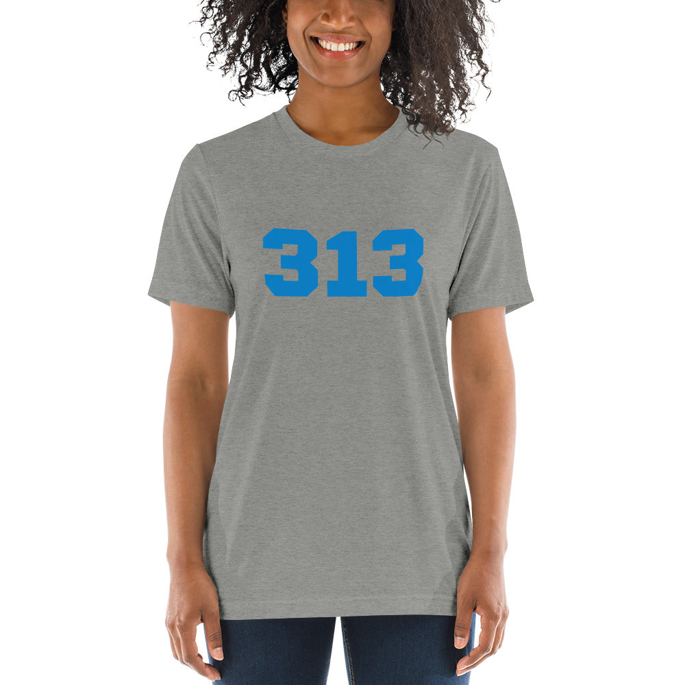 313 Detroit Short Sleeve Tri-Blend T-Shirt