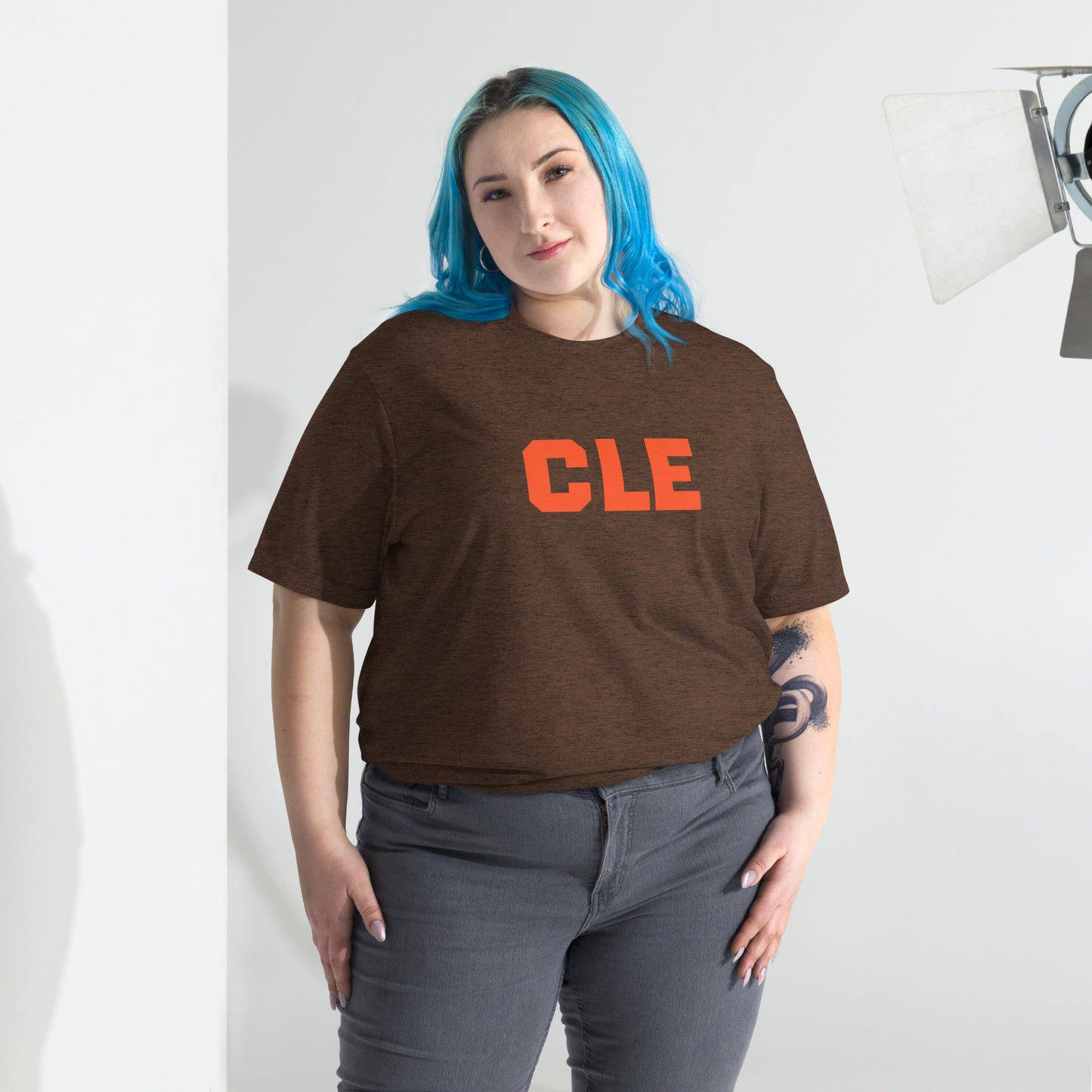 CLE Cleveland Nation Short Sleeve Tri-Blend T-Shirt