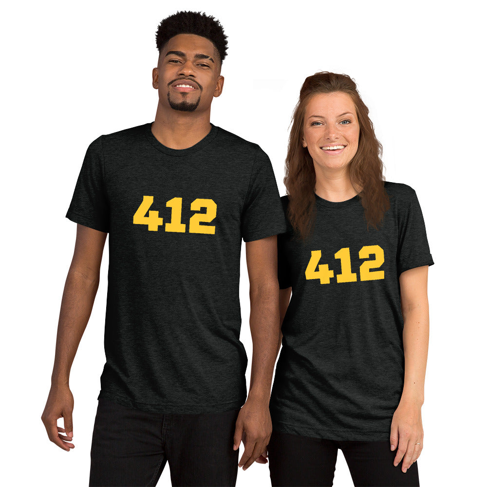 412 Pittsburgh Short Sleeve Tri-Blend T-Shirt