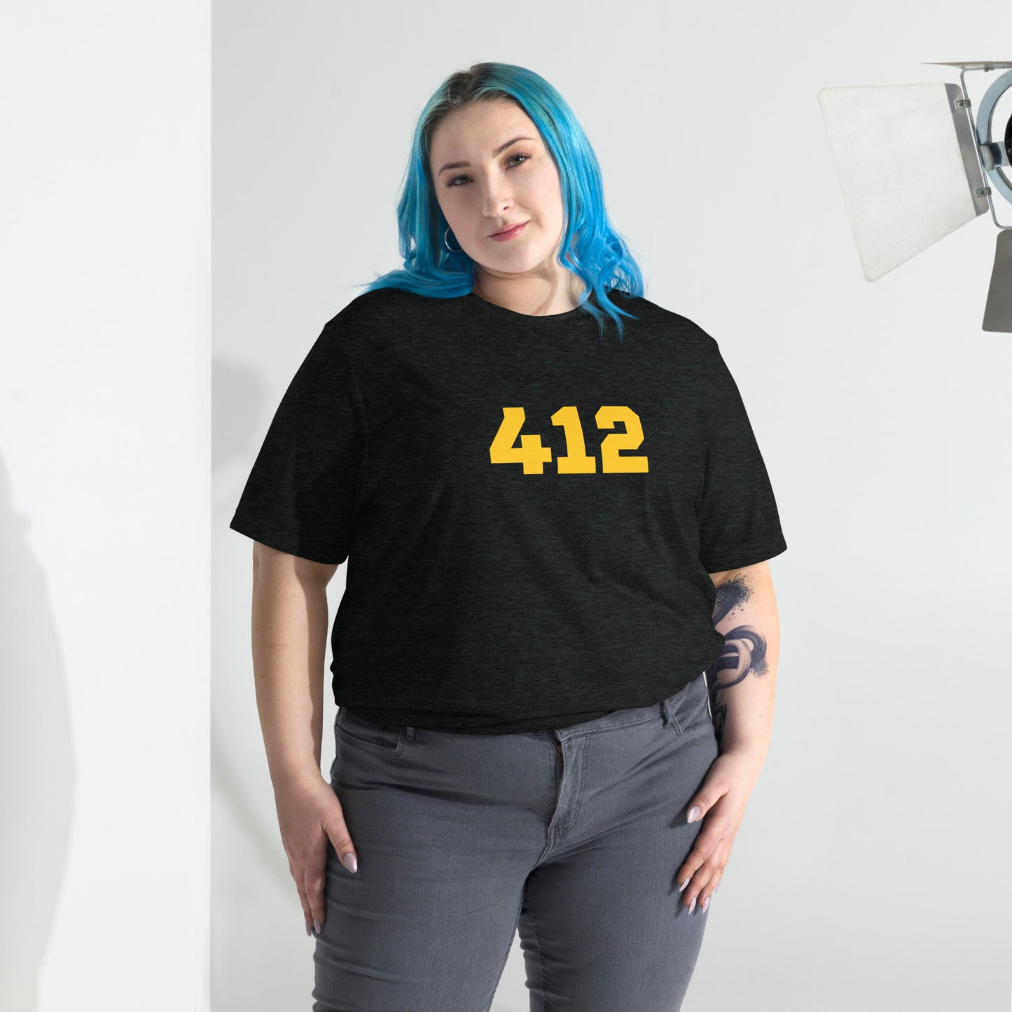 412 Pittsburgh Short Sleeve Tri-Blend T-Shirt