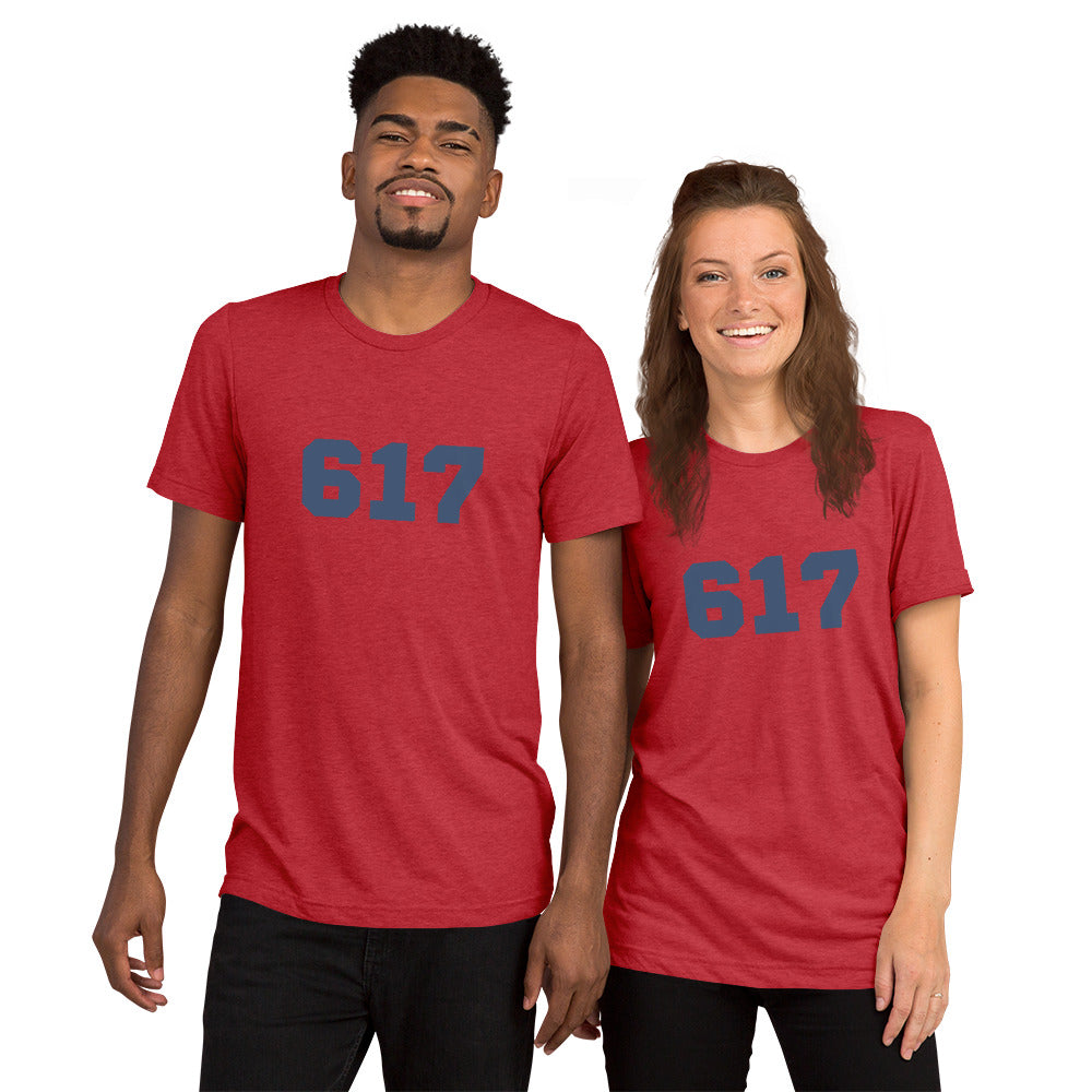 617 Boston Short Sleeve Tri-Blend T-Shirt