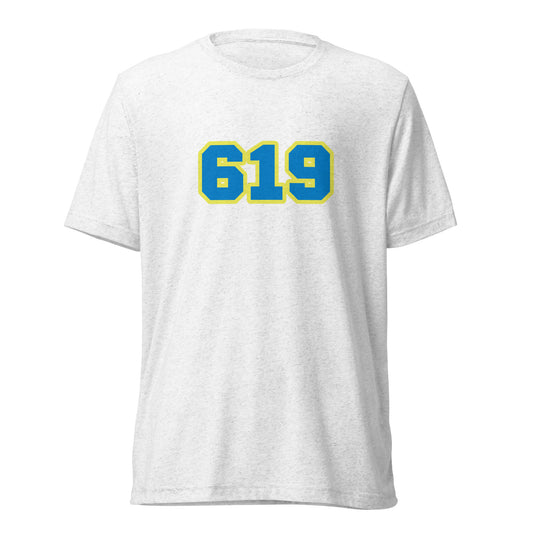 619 San Diego Blue Tri-Blend Short Sleeve T-Shirt