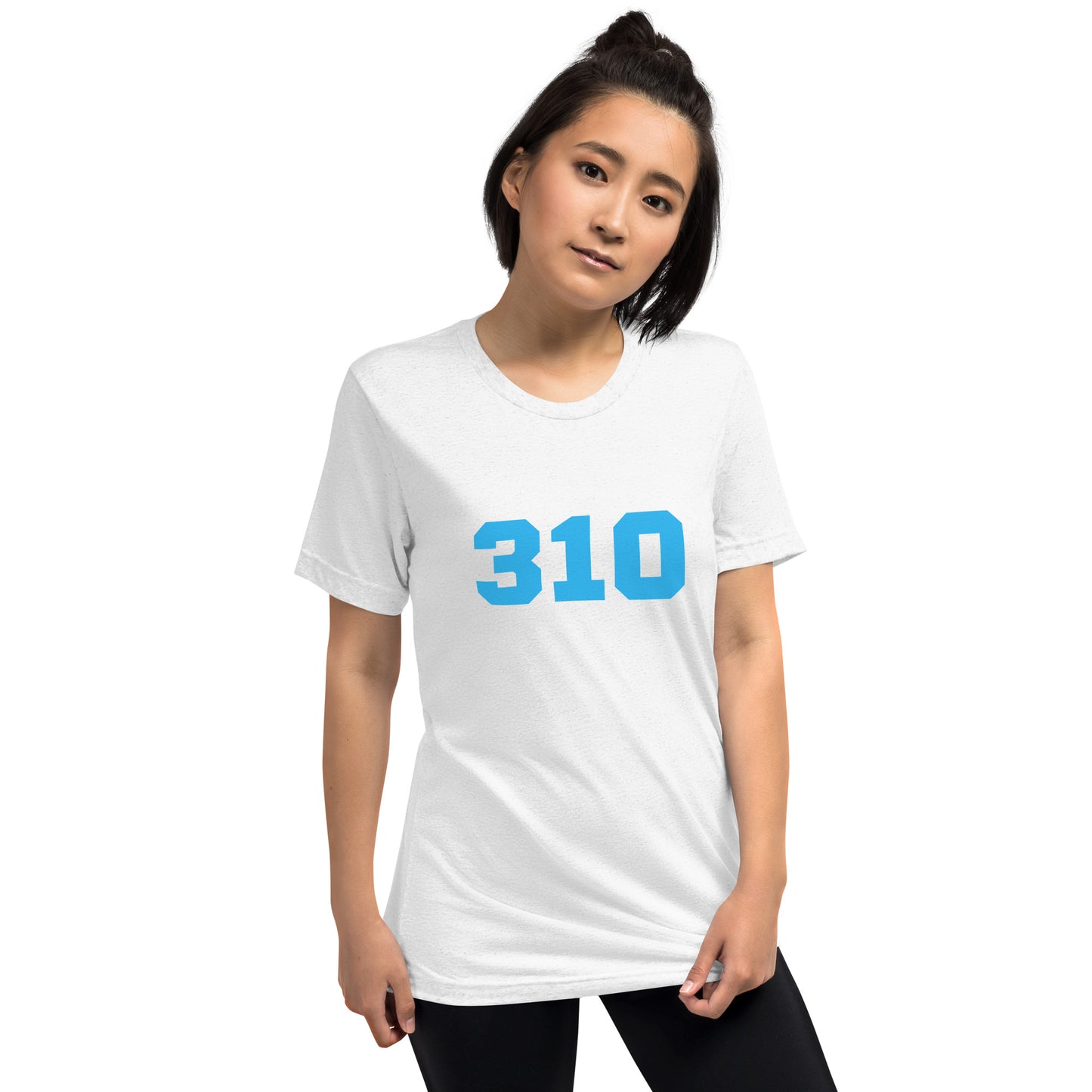 310 LA Blue Short Sleeve Tri-Blend T-Shirt
