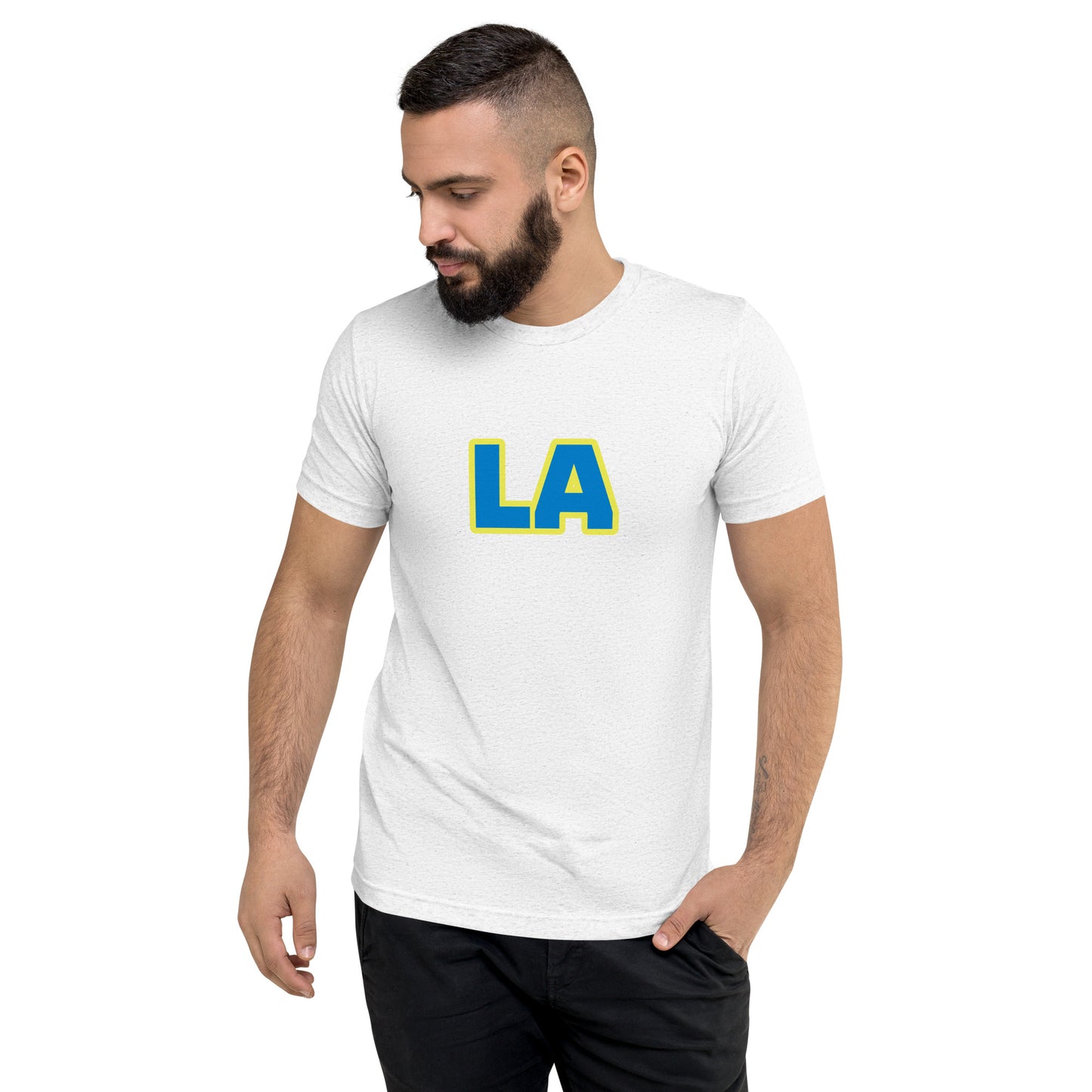 LA Los Angeles Charged Up Short Sleeve Tri-Blend T-Shirt