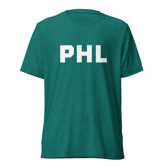 PHL Philly Short Sleeve Tri-Blend T-Shirt
