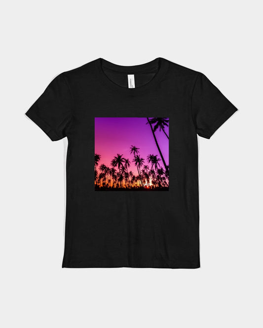 Neon Nights on Miami Beach Youth Short Sleeve T-Shirt