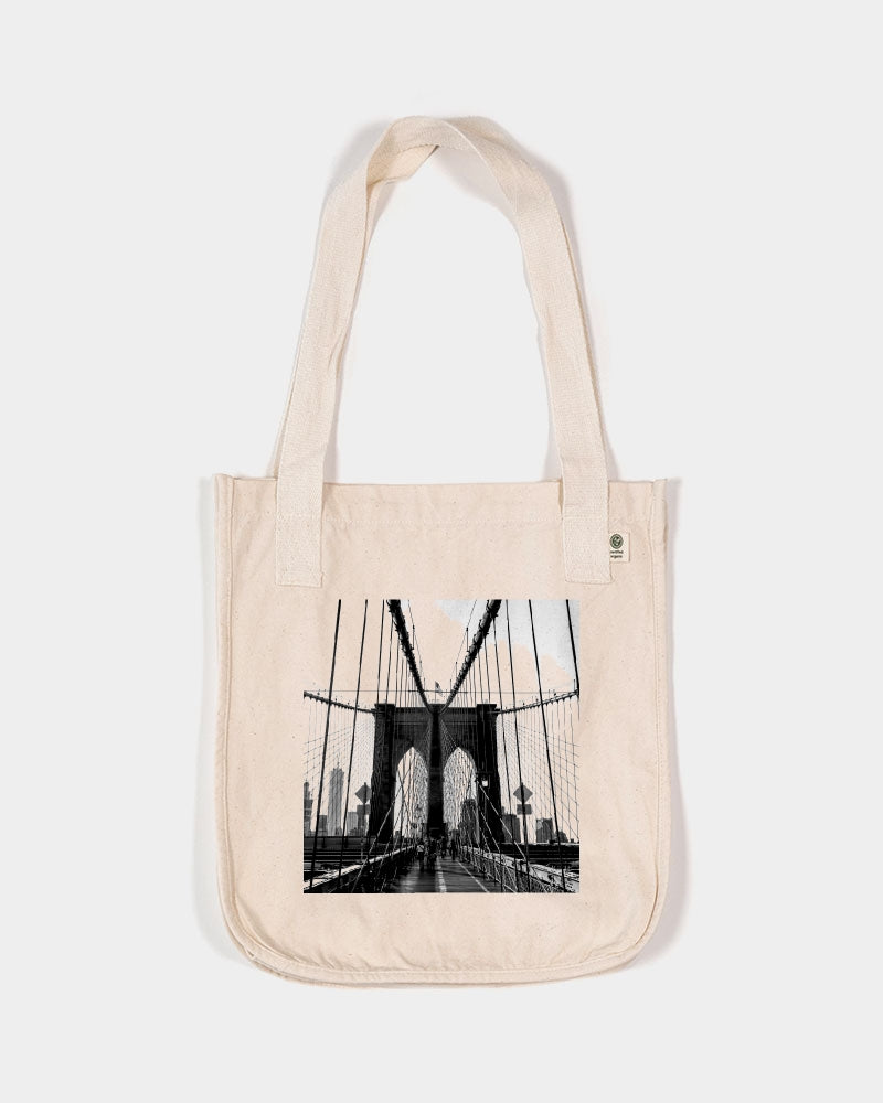 Brooklyn Bridge 100% Organic Cotton Canvas e-Tote