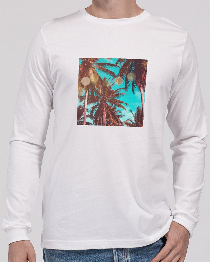 Palm Tree Dreams Men's Jersey Long Sleeve T-Shirt