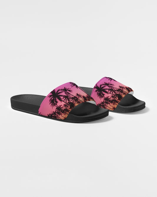 Neon Nights on Miami Beach Men's Slide Sandal