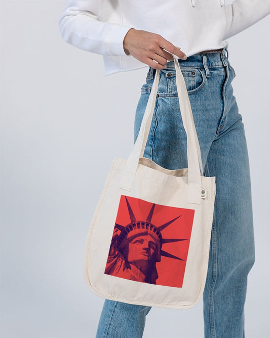 NYC Lady Liberty 100% Organic Cotton Canvas eTote